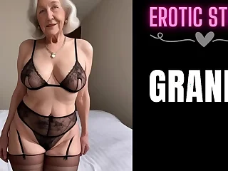 [GRANNY Story] burnish apply Hory GILF, burnish apply Caregiver and a Creampie